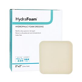 HydraFoam Nonadhesive without Border Foam Dressing, 2 x 2 Inch