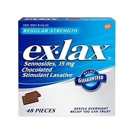 Ex-lax Sennosides Chocolate Laxative