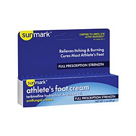 sunmark 1% Terbinafine HCl Antifungal Cream 1 oz Tube