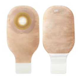 Premier One-Piece Drainable Beige Ostomy Pouch, 12 Inch Length, Up to 2½ Inch Stoma