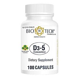 Bio Tech 5000 IU Vitamin Capsules 100 per Bottle