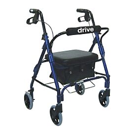 drive Deluxe 4 Wheel Rollator, 28 – 33 Inch Handle Height