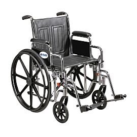 drive Sentra EC HD Bariatric Wheelchair, 20-Inch Seat Width