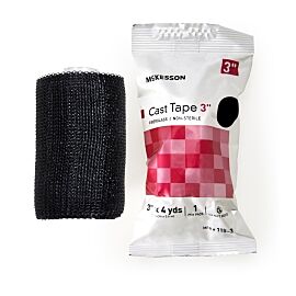 McKesson Black Cast Tape, 3 Inch x 4 Yard