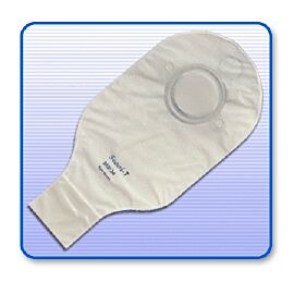 Securi-T Two-Piece Drainable Transparent Filtered Ostomy Pouch, 12 Inch Length, 2¼ Inch Flange