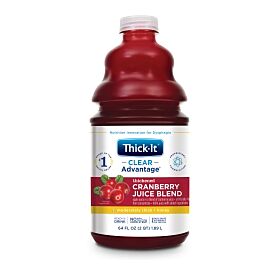 Thick-It Clear Advantage Honey Consistency Cranberry Thickened Beverage, 64 oz. Bottle