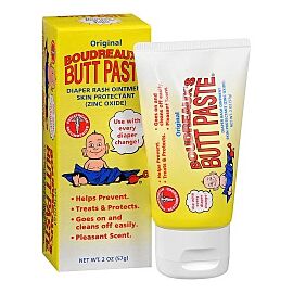 Boudreaux's Original Butt Paste Diaper Rash Treatment, 16% Zinc Oxide, 2 oz Tube, Scented