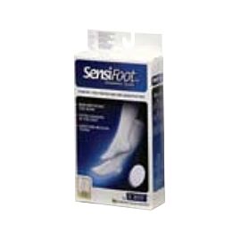 JOBST SensiFoot Diabetic Sock, Compression Crew Sock, Closed Toe, Large, Black