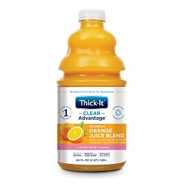 Thick-It Clear Advantage Nectar Consistency Orange Thickened Beverage, 64 oz. Bottle