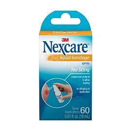 3M Nexcare Liquid Bandage, No-Sting, Breathable, Waterproof, 0.16 oz Spray Bottle