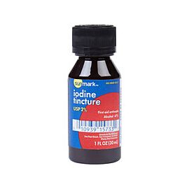 sunmark Liquid Antiseptic Infection Prevention for Cuts, 2% Iodine Tincture
