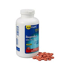 sunmark 200mg Ibuprofen Pain Relief Tablet 500 per Bottle
