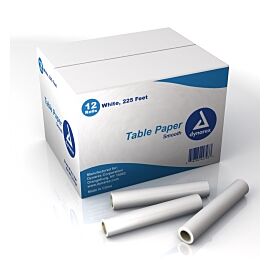 dynarex Smooth Table Paper, 14 Inch x 225 Foot, White
