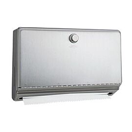Bobrick Paper Towel Dispenser, Stainless Steel - Surface or Wall Mounted