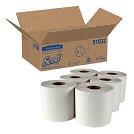 Scott Paper Towels, 1-Ply, Perforated Center-Pull Roll - White, 8 in x 12 in