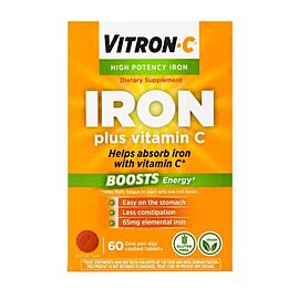 Vitron-C 125 mg - 65 mg Multivitamin Tablets 60 per Bottle