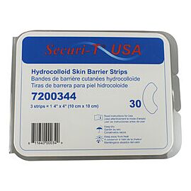 Securi-T Hydrocolloid Skin Barrier Strips - Mold to Fit, 1/2 Arch