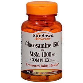 Sundown Naturals & Regular Glucosamine 1500 and MSM 1000mg Tablets