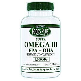 Omega III EPA Fish Oil 1000 mg (60 Count)