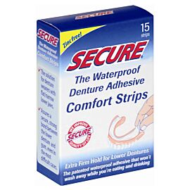 Secure Denture Adhesive Comfort Strips