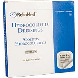 Cardinal Health Essentials Sterile Latex-Free Thin Hydrocolloid Dressing with Film Back 4" x 4"