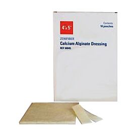ZeniFiber Calcium Alginate Wound Dressing, 4" x 4"